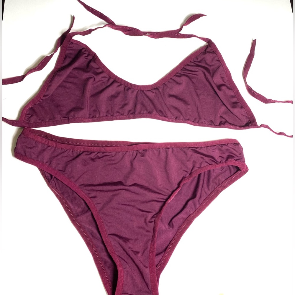 Swimsuit Women Sexy Bikini Set Bra Thong Two Pieces Suit Set